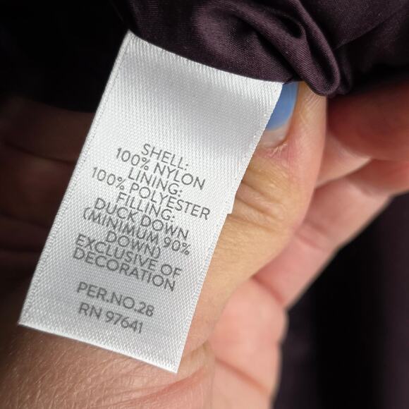 J.jill Down Burgundy Small long length Vest with Zip & Side Zip. Warm Soft Comfy - Picture 13 of 16